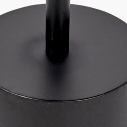Pacific Lifestyle Enzo Black Marble And Black Metal Cylinder Base Coffee Table - thumbnail 6