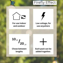 Firefly Festoon - White, 20 Waterproof Led Festoon Lights Outdoor, Indoor Outdoor Globe String Lights - thumbnail 5