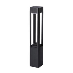 Luminosa Lighting Luminosa Nutri 80Cm Outdoor Bollard Black 3000K Warm White Ip54 - thumbnail 1