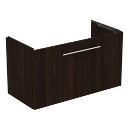 Ideal Standard I.life S Matt Coffee Brown Oak Effect Wall-Mounted Vanity Unit & Basin Set With 1 Chrome Effect Handle (W)800mm (H)440mm - thumbnail 5
