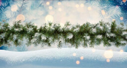 Premier Decorations Limited 4 X Artificial Christmas Garland Snow Tipped Green Garland Premier Decor 2.7M - thumbnail 2