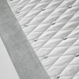 Catherine Lansfield Bedroom Sequin Cluster Quilted 240X260Cm Bedspread Silver Grey - thumbnail 3