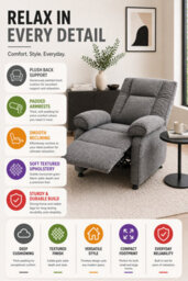 Groundlevel Electric Modern Recliner Chair - thumbnail 2