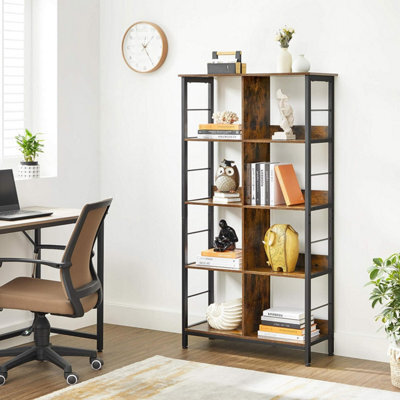 Songmics Bookcase, Bookshelf, Ladder Shelf 4-Tier, Display Storage Rack Shelf, For Office, Living Room, Bedroom, 80 X 33 X 149 Cm - image 1