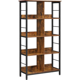 Songmics Bookcase, Bookshelf, Ladder Shelf 4-Tier, Display Storage Rack Shelf, For Office, Living Room, Bedroom, 80 X 33 X 149 Cm - thumbnail 4