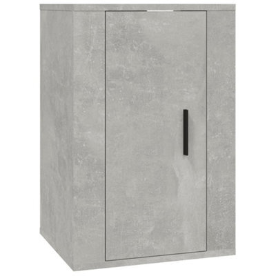 Berkfield Classic Wall Mounted Tv Cabinet Concrete Grey 40X34.5X60 Cm - image 1