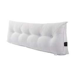 Living And Home White Beige Corduroy Wedge-Shaped Detachable Pillow 150Cm W X 20Cm D X 50Cm H - thumbnail 4