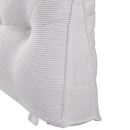 Living And Home White Beige Corduroy Wedge-Shaped Detachable Pillow 150Cm W X 20Cm D X 50Cm H - thumbnail 5