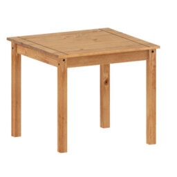 Mercers Furniture Corona Rio Dining Table & 2 Chairs Square Small Dining Set Solid Wood Mexican Pine Wooden - thumbnail 4