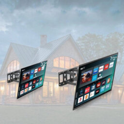 Double Arms Tv Wall Bracket Mount Full Motion For 32-70 Inch For Led Lcd Plasma - thumbnail 1