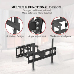 Double Arms Tv Wall Bracket Mount Full Motion For 32-70 Inch For Led Lcd Plasma - thumbnail 5