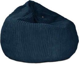 rucomfy Beanbags Rucomfy Jumbo Cord Navy Slouchbag - Indoor Classic Bean Bag For Adults - thumbnail 2