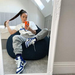rucomfy Beanbags Rucomfy Jumbo Cord Navy Slouchbag - Indoor Classic Bean Bag For Adults - thumbnail 1