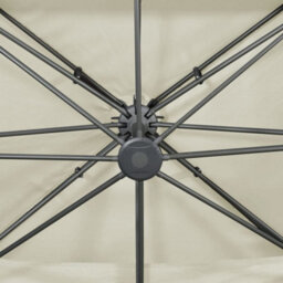 Berkfield Cantilever Umbrella With Double Top Sand 400X300 Cm - thumbnail 7