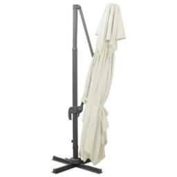 Berkfield Cantilever Umbrella With Double Top Sand 400X300 Cm - thumbnail 5