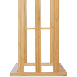 Bamboo Wooden 3-Tier Towel Rail Holder Cloth Drying Stand - thumbnail 5