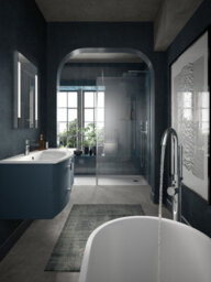 Hudson Reed Sarenna Floor Standing Wc Unit, Mineral Blue Smooth Matt Finish, 550 X 200 X 800mm - thumbnail 5