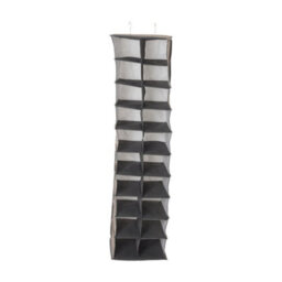Living And Home Grey 20 Compartments Non-Woven Hanging Organizer For Shoes - thumbnail 3