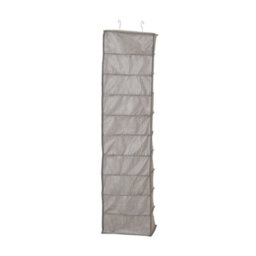 Living And Home Grey 20 Compartments Non-Woven Hanging Organizer For Shoes - thumbnail 6