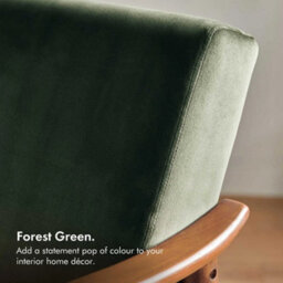 Green Armchair With Solid Rubberwood Legs - thumbnail 4