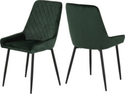Seconique Avery Extending Dining Set In Grey Oak Effect With Emerald Green Velvet Chairs - thumbnail 9