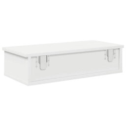 Walplus Wall Shelf With Drawers White 60X28X15 Cm Engineered Wood - thumbnail 6