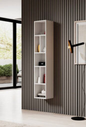 Arte Minimalist Toledo 88 Bookcase 32Cm - Pure White Matt: Sleek Storage For Contemporary Interiors - thumbnail 3