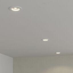 White Non-Adjustable Led Neutral White Downlight 3.1W Ip20, Pack Of 10 - thumbnail 2