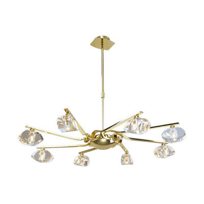 Luminosa Lighting Luminosa Alfa Pendant 8 Light G9, Polished Brass - image 1