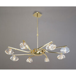 Luminosa Lighting Luminosa Alfa Pendant 8 Light G9, Polished Brass - thumbnail 2