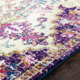 Livabliss Harput-Vintage Blue Orange Yellow Grey Traditional Boho Living Dining Bedroom Rug 80 X 220 Cm Easy Care, Non Shedding - thumbnail 3