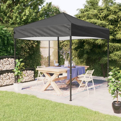 Walplus Folding Party Tent Garden Gazebo Canopy Anthracite 2X2 M - image 1