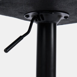 OHS Adjustable Bar Stools X 2 Velvet Swivel Seat Kitchen Chair, Forest Green - thumbnail 2