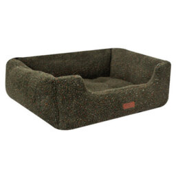 Yes-Online Green Sherpa Dog Bed Large 71Cm Soft Fleece Pet Bed High Wall Washable - thumbnail 5