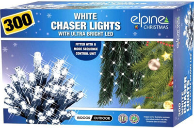 300 Led White Chaser Lights Christmas Snowing Icicle Lights Bright Xmas Tree Indoor Outdoor