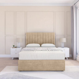 "Sloomy 2Ft6 Manhattan Coniston Almond Memory Foam Bed Set With 2 Drawers, Mattress & 26"" Headboard - Small Single" - thumbnail 2