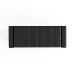 Gfw Verona Faux Leather Storage Ottoman Bench Black - thumbnail 8