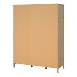 Furniture To Go Madrid Wardrobe With 3 Doors In Jackson Hickory Oak - thumbnail 4