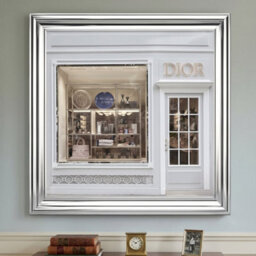 Home Luxe Interiors Dior Maison Boutique Silver Step Frame 40X40Cm Luxury Wall Art Decor - thumbnail 5