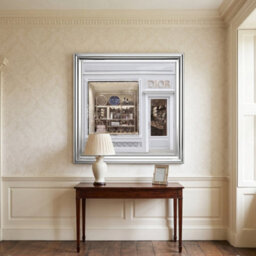 Home Luxe Interiors Dior Maison Boutique Silver Step Frame 40X40Cm Luxury Wall Art Decor - thumbnail 4