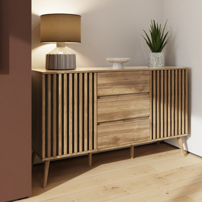 Gfw Rowan Large Sideboard Cabinet Oak - image 1