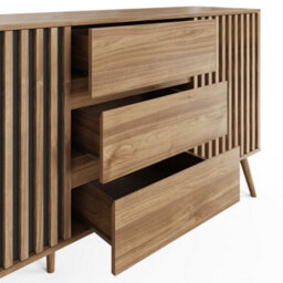 Gfw Rowan Large Sideboard Cabinet Oak - thumbnail 5