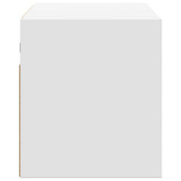 Berkfield Tv Wall Cabinet With Led Lights White 80X31X35 Cm - thumbnail 7