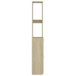 Berkfield Bathroom Cabinet Sonoma Oak 25X26.5X170 Cm Engineered Wood - thumbnail 5