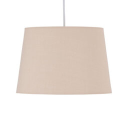 First Choice Lighting Natural Cotton 28Cm Tapered Cylinder Pendant Or Lamp Shade - thumbnail 2