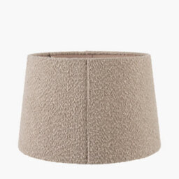 Pacific Lifestyle Taupe Boucle Tapered Lampshade - thumbnail 3
