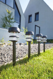 Luxform Solar Lagos Black Spike Light 24Pk - thumbnail 3