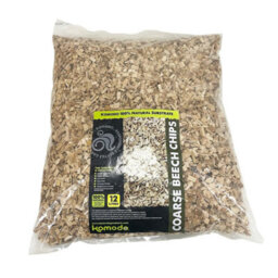 Komodo Bedding Habitat Substrate Natural Wood Reptile Coarse Beech Chips - 12L - thumbnail 5