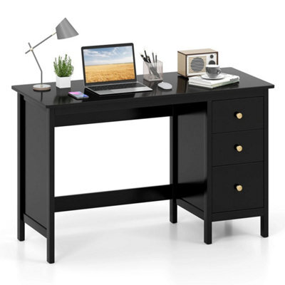 Computer Desk Modern Writing Desk With 3 Drawers - image 1