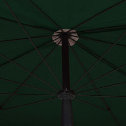 Berkfield Garden Parasol With Pole 200X130 Cm Green - thumbnail 5